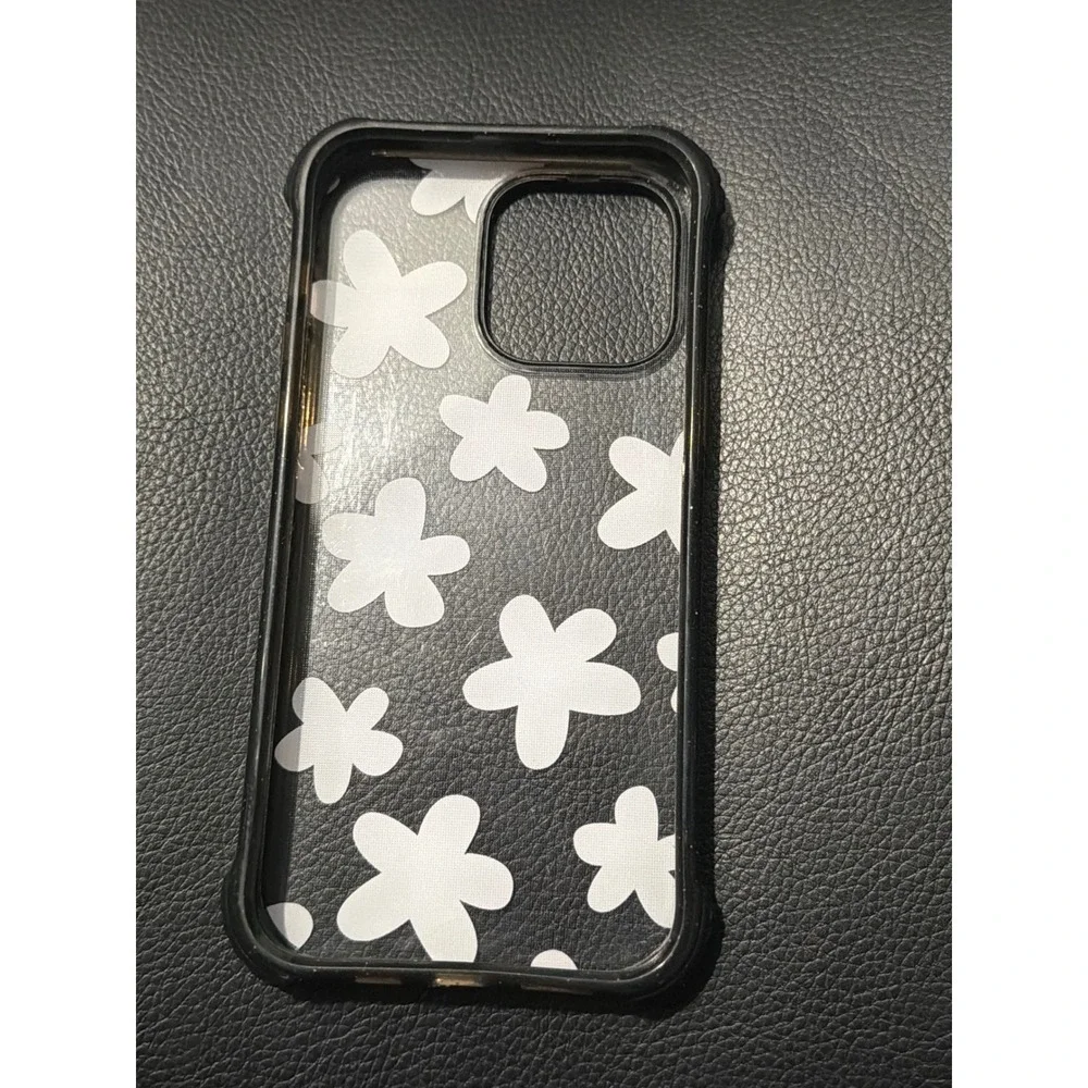 Casetify iPhone 14 Pro Max Case Women Pink Glitter Floral Daisy‎ Coquette EUC